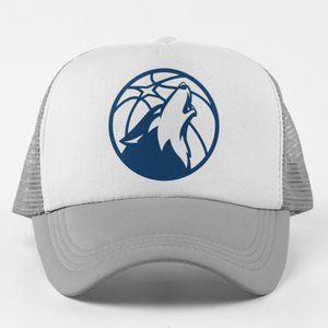 NEW Minnesota Timberwolves Alt Circle Logo Foam Trucker Mesh Snapback Hat 2TONE